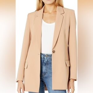 The Drop Blake Long Blazer - Shade: Praline